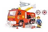 Smoby – Feuerwehrmann Sam – Feuerwehrauto Jupiter + 1 Figur – Geräusche und Lichter – Batterien enthalten – 109251038002WEB