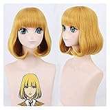 JPSOUP Midorikawa Hana Prison School 35cm Kurze lockige hitzebeständige synthetische Haar for Frauen Mädchen Anime-Kostüm-Party Perücke G