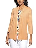 Walbusch Damen Twinset Blumenkunst gemustert Apricot 38