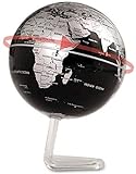 IREANJ Globus Erkunden Sie die Welt, schwebende Globus Kugelkarte Lehren und Lernen wissenschaftlich kreative magnetische Aufhängung Drehung Weltkugel Heimdekoration Ornamente, schwarze S