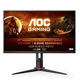 AOC Gaming 27G2U - 27 Zoll FHD Monitor, 144 Hz, 1ms, FreeSync Premium (1920x1080, HDMI, DisplayPort, USB Hub) schwarz /