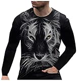 tohole Herren Langarm Basic Bluse Oberteile Mens Rundhals T-Shirt O-Ausschnitt Hemd Top Bluse Sweatshirt Sportpullover Sweatshirts Freizeit Tee Top