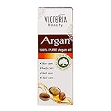 Victoria Beauty - Arganöl kaltgepresst aus Marokko für Haut, Haare & Nägel, veganes Haaröl (1 x 30 ml)