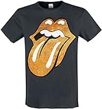 The Rolling Stones Amplified Collection - Gold Tongue Männer T-Shirt Charcoal XL