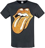The Rolling Stones Amplified Collection - Gold Tongue Männer T-Shirt Charcoal M