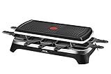 Tefal Raclette Ambiance RE4588 | für 10 Personen | inklusive Tischgrill-Funktion | Grillplatte antihaftbeschichtet + spülmaschinengeeignet | 2 Meter langes abnehmbares Kabel | Ein-Ausschalter | 1350W