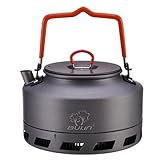 Tentock Wasserkessel Teekessel Camping Kessel Gas Schnelle Heizung Teekanne Portable Aluminium Flötenkessel Outdoor Wasserkocher 1L / 1.5L(1L)