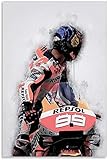 DIY 5d Diamant Malerei Kristall Strass Painting Jorge Lorenzo Stickerei Bilder Kunst Handwerk FüR Erwachsene Und Kinder 15.7'x19.7'(40x50cm) Kein R