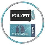 Hula-Hoop-Reifen für Training, 1,2 kg, Grau / Blaugrü