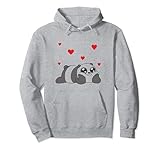 süßer Comic Panda, Pandababy mit Herzen Verliebt Motiv Pullover H