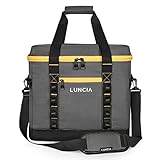 LUNCIA 45L Faltbare Kühltasche, Große Picknicktasche Isoliertasche für BBQ Camping Wandern Strand Picknick Ausflügen Einkaufen Lebensmitteltransp