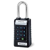 Master Lock 6400EURLJENT Bluetooth Vorhängeschloss für Unternehmen und Industrie [Bluetooth kompatibel mit Smartphone] [Länger Bügel] [Wetterfest]