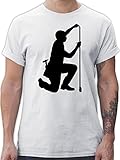 Handwerker Geschenke - Zimmermann - 3XL - Weiß - Maß - L190 - Tshirt Herren und Männer T-S