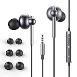 Yatloml In Ear Kopfhörer mit Kabel, Kopfhörer mit Mikrofon und Lautstärkeregler, In Ear Ohrhörer für iPhone, iPad, Samsung, Huawei, Android, MP3, Players, Leichte Mode Ohrhörer mit 3.5mm Kopfhö