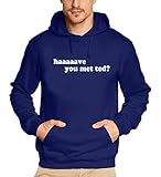 Haaave you met Ted ? How i met your mother - Sweatshirt mit Kapuze - Hoodie blau-weiss Gr.M