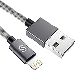 iPhone Ladekabel 2M Lightning Kabel - Syncwire [Apple MFi zertifiziert] Nylon Schnell Apple Lightning USB Datenkabel für iPhone 13 Pro Max Mini 12 SE 2020 11 Pro XS Max XR X 8 7 6s 6 Plus SE 5