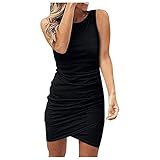 WWricotta Kleider Damen Eng Anliegende Hüftkleid Sexy Weibliches Hohe Taille Kleid Minirock Party Freizeitkleider Ä