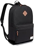 Schulrucksack, Kasgo Classic Schultasche Jungen mit Gepolstertem 15.6 Zoll Laptopfach Rucksack Jugendliche Schwarz MEHRWEG