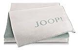 Joop! Plaid Uni-Doubleface | Sand-Jade - 150 x 200