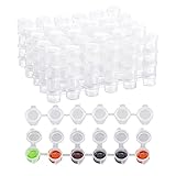 150 Töpfe, Streifen, leere Farbstreifen, Farbbecher, Töpfe, transparente Aufbewahrungsbehälter, Mini-Leer, Farbtopf für Klassenzimmer, Schulen, Malerei, Kunst, F