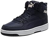 PUMA Rebound Joy Fur Jr Sneaker, Peacoat, 36 EU