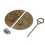 B Blesiya Vintage Stil Türklopfer Zieht Griff Latch Lock Schrank Kleiderschrank