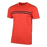K-Swiss Performance Herren D AC Performance MNS Crew Tee Mel T-Shirt, neon orange Melange/Navy, XL