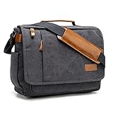 Estarer Umhängetasche/Laptoptasche 15.6 Zoll für Arbeit Uni aus Canvas G