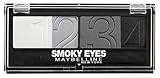 Maybelline New York Lidschatten Eyestudio Quattro Palette Smokey Star 19 / Eyeshadow Set in Grau Tönen (inkl. Präzisions-Applikator) 1 x 5 g