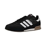 adidas Mundial Goal Herren Fußballschuhe, Schwarz (Black 1/running White/running White), 47 1/3 EU