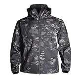 WSPDSD Kleidung Herbst Herren Military Camouflage Fleecejacke Army Tactical Clothing Männlich Camouflage Windbreaker - black-Camouflage,XXXL-90-100kg