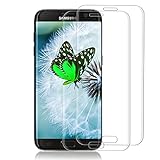 [2 Stück] Panzerglas Schutzfolie für Samsung Galaxy S7 Edge, 3D Voller Bildschutzfolie, 9H Härte, HD-Schutzfolie, Anti-Blasen, Anti-Kratzer, Displayschutzfolie für Samsung Galaxy S7 Edge - Transp