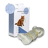 POMAIKAI Katzenschutznetz Balkonnetz transparent 8x3 m mit verstärkten Fäden für Balkon, Terrasse und Fenster inkl. Montage Set (8 x 3 m)