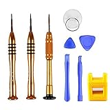 oGoDeal Schraubendreher Set für Apple iPhone 1,5 mm PH000 Kreuzschlitz, 0,8 mm Stern P2 Pentalobe, Y 0,6 mm Y000 TriPoint Triwing Schraubendreher für iPhone 11 Pro X XS XR 8 Plus 7 6S 6 SE 5S