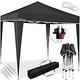 KESSER® Pavillon 3x3m | wasserdicht | inkl. Tasche | Pop-Up Klicksystem | UV-Schutz 50+ | Faltpavillon | Gartenzelt | Partyzelt | Metall-Verstrebungen |