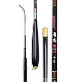 NYKK Angelruten Karausche Rod High Carbon dünnen Körper Super Hard Hand Rod Taiwan Angel Fischen Kleine Angelrute Teleskop-Angelruten (Size : 3.6meters)