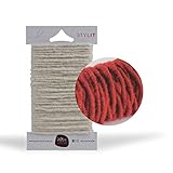 Bastelschnur Rot (+11 Farben) 5 mm x 5 m / DIY-Dekokordel, Bindfaden, Wollkordel aus reiner Wolle / STYLIT