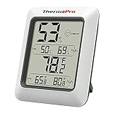 ThermoPro TP50 digitales Thermo-Hygrometer Hygrometer Innen Thermometer Raumthermometer mit Aufzeichnung und Raumklima-Indikator für Raumklimakontrolle Klima M