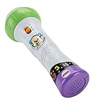 Fisher-Price FBP32 - Lernspaß Mikrofon Lernspielzeug für Buchstaben Zahlen Farben und Sätzen mit Aufnahmefunktion, Babyspielzeug ab 18 Monaten deutschsprachig