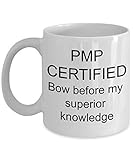 Lustige Tasse für zertifizierte PMP Professional – 31 oder 425 ml Kaffee Tee Tasse mit einzigartigem ausgefallenem Spruch Projektmanagement Professional EZ#0360