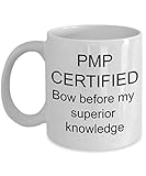 Lustige Tasse für zertifizierte PMP Professional – 31 oder 425 ml Kaffee Tee Tasse mit einzigartigem ausgefallenem Spruch Projektmanagement Professional EZ#0360