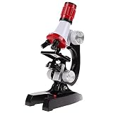 LZQDM Biologisches Mikroskop-Lab. LED Mikroskop 100x bis 1200x Science Home School Pädagogisches optisches I