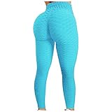 Yogahose Frauen Bedruckte dünne Hüften mit hoher Taille Bequeme Sport-Yoga Hose Damen Jacquard Bubble Hips Sport Fitness Laufen High Taille Yoga H