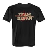 Fashionalarm Herren T-Shirt - Team Negan | Fan Shirt zur Serie T-W-D als Geschenk Idee | Dead Walking Lucille Rick Daryl Glenn The Saviors, Farbe:schwarz;Größe:M