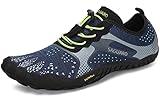 SAGUARO Barfußschuhe Damen Herren Zehenschuhe Traillaufschuhe Weich Bequem Barfussschuhe Fitnessschuhe Männer Frauen Trainingsschuhe für Joggen Laufen Wandern, Azurblau, 43