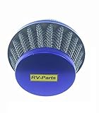 RV-Parts Luftfilter Blau Pocketbike Pocket Bike- 49ccm Dirtbike rennbikes Quad ATV - Mini Cross Kinder Motorrad Lufteinlass 44mm Anaugstutzen Sport Tuning