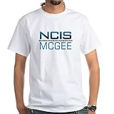 CafePress T-Shirt mit NCIS-Logo McGee, Baumwolle, Weiß Gr. M, weiß