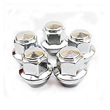 JIABIN Songz Store 5 Teile/los Chrom-Rad-Rasenmuttern für Ford Foucs Mk3 Mondeo Kuga Escape Fiesta Fusion Lincoln M12 * 1.5 (Specifications : 5PCS)