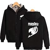 Verdicken Und Fleece Reißverschluss Jacke Im Winter, Japanische Anime Fairy Tail Sweatshirt Hoodie, Cosplay, Loose C