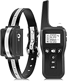 Wasserdichtes Und Strapazierfähiges Hundehalsband Antibell Halsband Hund Mit USB-Ladefunktion Erziehungshalsband Hund Mit Fernbedienungsabstand Von 1000 M AntiBell Gerät(Color:Gelb)